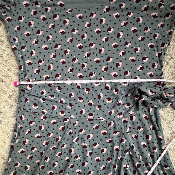 Boden Silvia Long Sleeve Faux Wrap Jersey Knit Dress - Floral Print - Size 12 - Picture 6 of 6